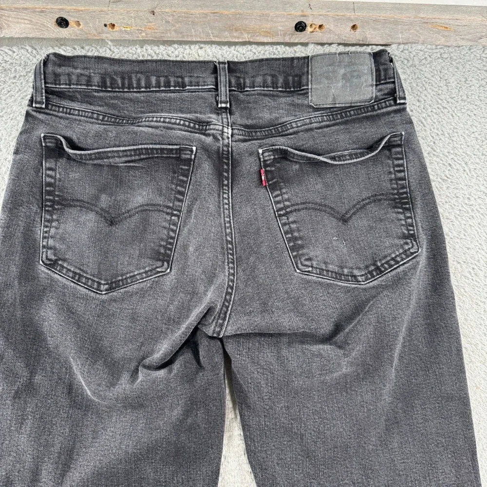 Levi's Jeans‎ Men's 34x29 Black Denim Straight Faded Travel Outdoor Workwear